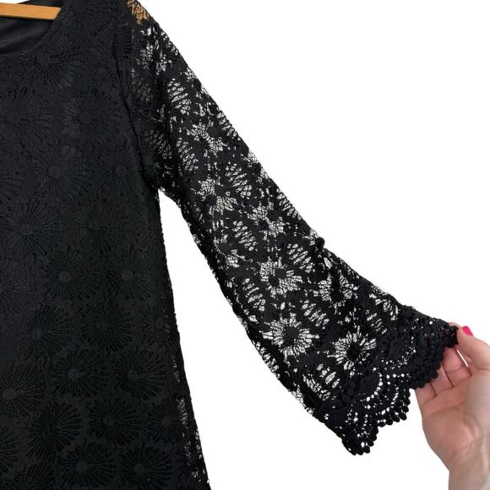 Liberty Love Women Lace Overlay Dress Large Dark Romantic Moody Fairy Grunge - Picture 2 of 6